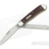 Case Trapper Synthetic Brown Handle Slipjoint 00019