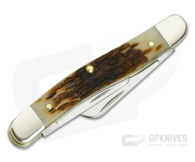 Case Amber Bone Peach Seed Jig Medium Stockman 00042 - Image 2