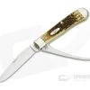 Case Amber Bone Peach Seed Jig Equestrian's Knife 00144