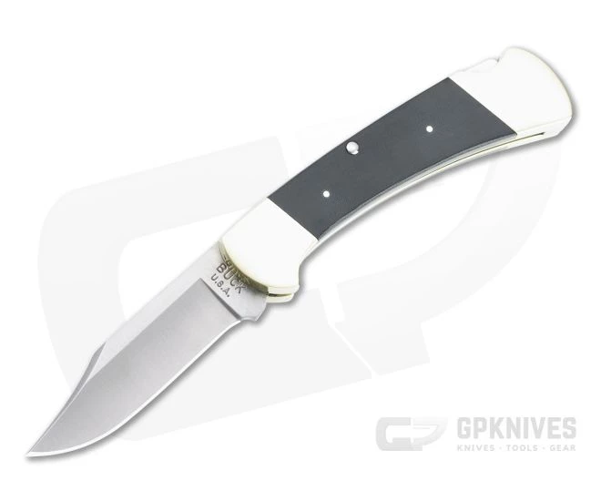 Buck Legacy 112 Ranger Vintage Tribute 440C Black Micarta Lock Back Folding Knife 0112BKSLE1