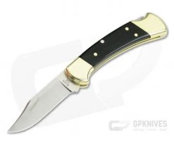 Buck 112 Ranger Genuine Ebony Hardwood Lock Back Ebony Hunter 112BRS