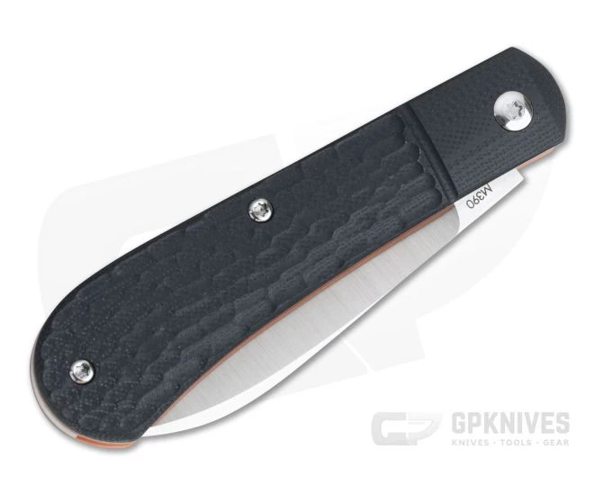 Pena Knives X-Series Spear Point Slipjoint Satin M390 Jigged Black G10 Slipjoint Folder - Image 2