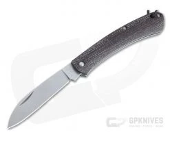 Fox Knives Nauta Stonewashed 420C Brown Burlap Micarta Slip Joint Knife 01FX879