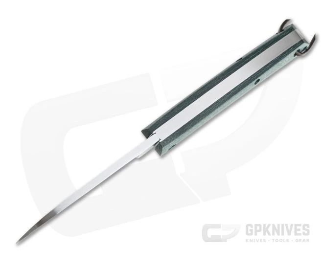 Fox Knives Nauta Stonewashed 420C Green Burlap Micarta Slip Joint Knife 01FX881 - Image 3