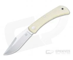 Fox Knives Libar Satin M390 Coyote Micarta Slip Joint Folder 01FX909