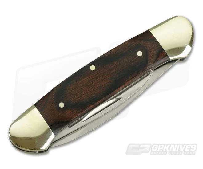 Buck Canoe Woodgrain Two Blade Traditional Slipjoint 0389BRS - Image 2