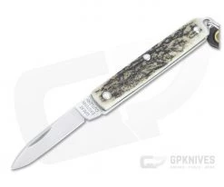 Great Eastern Cutlery #05 PPP Keychain Knife Pen Blade Sambar Stag Slip Joint Folder 052121-SS-06