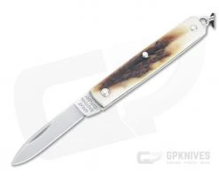 Great Eastern Cutlery #05 PPP Keychain Knife Pen Blade Sambar Stag Slip Joint Folder 052121-SS-09