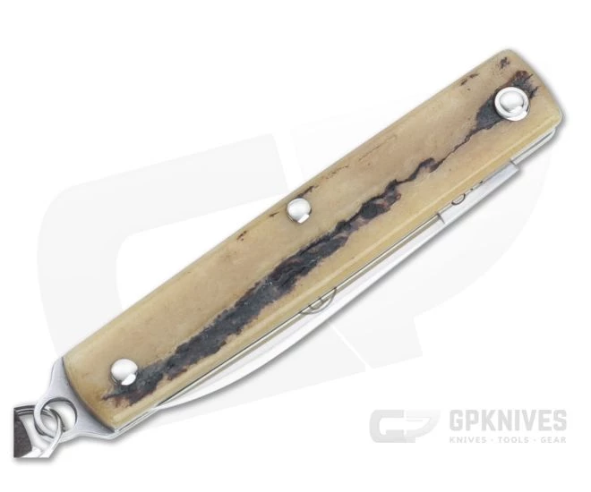 Great Eastern Cutlery #05 PPP Keychain Knife Pen Blade Sambar Stag Slip Joint Folder 052121-SS-13 - Image 2