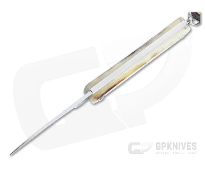 Great Eastern Cutlery #05 PPP Keychain Knife Pen Blade Sambar Stag Slip Joint Folder 052121-SS-14 - Image 3