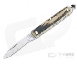 Great Eastern Cutlery #05 PPP Keychain Knife Pen Blade Sambar Stag Slip Joint Folder 052121-SS-16