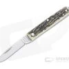 Great Eastern Cutlery #05 PPP Keychain Knife Pen Blade Sambar Stag Slip Joint Folder 052121-SS-20