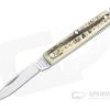 Great Eastern Cutlery #05 PPP Keychain Knife Pen Blade Sambar Stag Slip Joint Folder 052121-SS-30