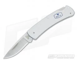 Buck 524 Alumni Gray Anodized Aluminum Gentleman's Lock Back Knife 0524GYS