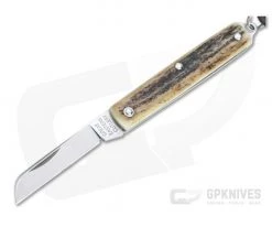 Great Eastern Cutlery #05 PPP Keychain Knife Sheepsfoot Sambar Stag Slip Joint Folder 053121-SS-04