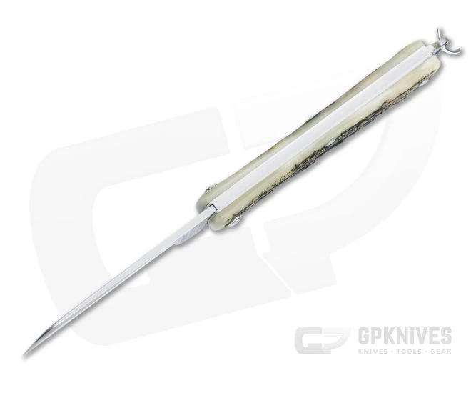 Great Eastern Cutlery #05 PPP Keychain Knife Sheepsfoot Sambar Stag Slip Joint Folder 053121-SS-07 - Image 3