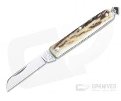 Great Eastern Cutlery #05 PPP Keychain Knife Sheepsfoot Sambar Stag Slip Joint Folder 053121-SS-22