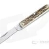 Great Eastern Cutlery #05 PPP Keychain Knife Sheepsfoot Sambar Stag Slip Joint Folder 053121-SS-25