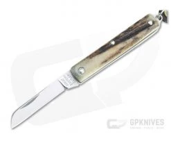 Great Eastern Cutlery #05 PPP Keychain Knife Sheepsfoot Sambar Stag Slip Joint Folder 053121-SS-26