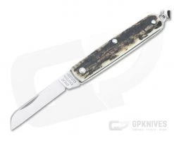Great Eastern Cutlery #05 PPP Keychain Knife Sheepsfoot Sambar Stag Slip Joint Folder 053121-SS-27