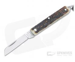 Great Eastern Cutlery #05 PPP Keychain Knife Sheepsfoot Sambar Stag Slip Joint Folder 053121-SS-31