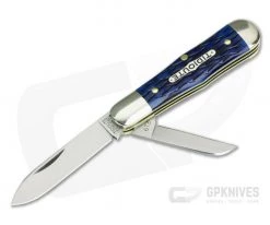 Tidioute Cutlery #06 Pemberton Two-Blade Dark Blue Jigged Bone