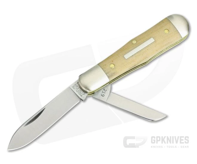 Tidioute Cutlery #06 Pemberton Two-Blade Muslin Micarta