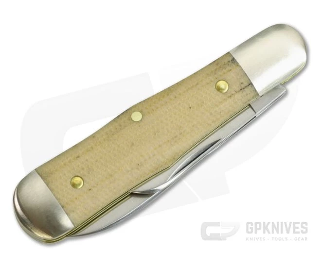 Tidioute Cutlery #06 Pemberton Two-Blade Muslin Micarta - Image 2