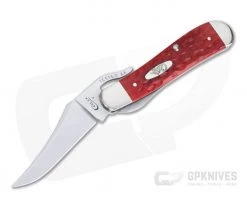 Case RussLock Dark Red Bone Standard Jig Chrome Vanadium CV Blade Liner Lock Folder 06994