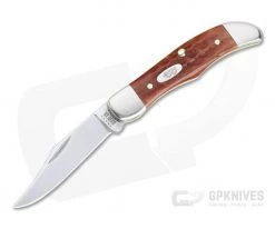 Case Pocket Hunter Pocket Worn Harvest Orange Corn Cob Jig Bone 07398