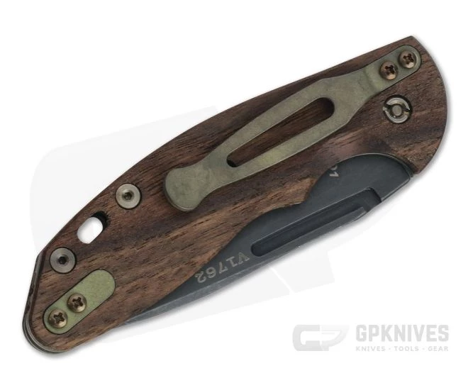 Hinderer XM Slippy Vintage Series Black O1 Spear Point Smooth Walnut Battle Green Slip Joint 0946 - Image 2
