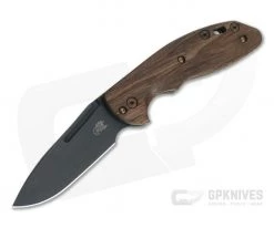 Hinderer XM Slippy Vintage Series Black O1 Spear Point Smooth Walnut Battle Green Slip Joint 0950