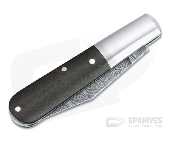 Boker Solingen Barlow M4 Sherman Damascus Burlap Micarta Slip Joint 110038DAM - Image 2