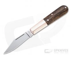 Boker Solingen Barlow Copper Integral Polished N690 Desert Ironwood Slip Joint 110045