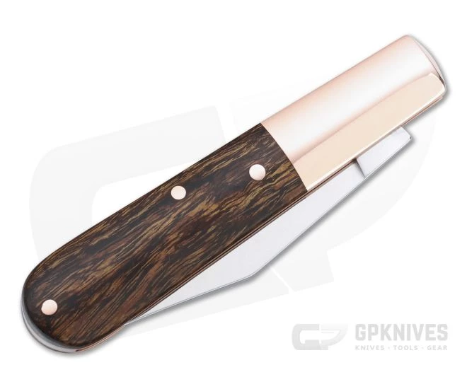 Boker Solingen Barlow Copper Integral Polished N690 Desert Ironwood Slip Joint 110045 - Image 2