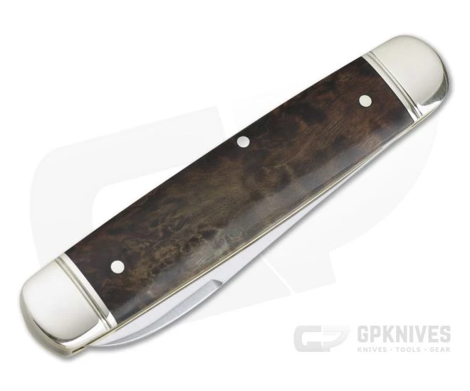 Boker Solingen Cattle Knife Satin N690 Curly Birch Traditional Slip Joint 110910 - Image 2