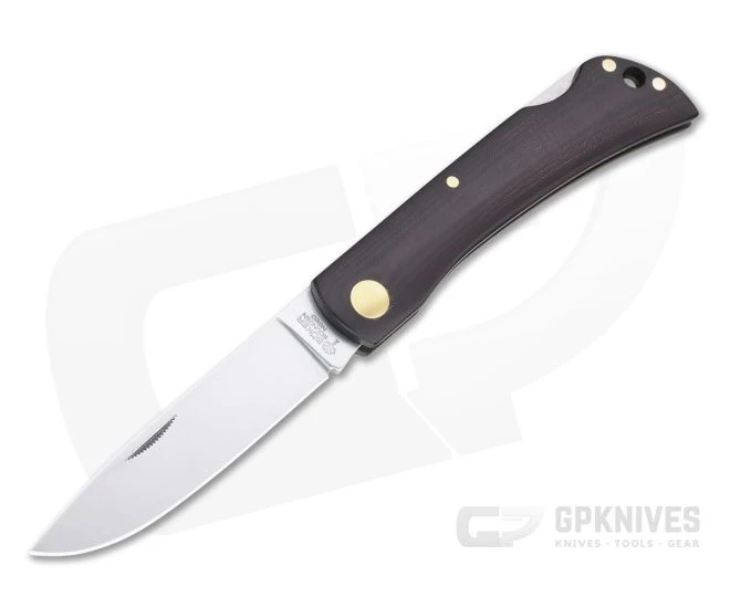 Boker Solingen Rangebuster Sodbuster Maroon Linen Micarta N690 Back Lock Folder 110914