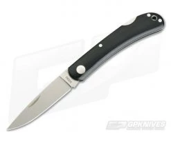 Moki Blakiston's Fish Owl Black Linen Micarta Lock Back Folder 110M