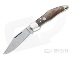 Boker Solingen Folding Hunter Buckskin Bone Back Lock Knife 111011BK