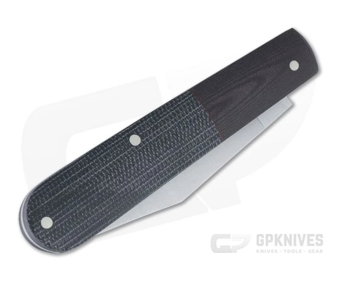 Boker Solingen Barlow Integral Blasted N690 Black Canvas Micarta Slip Joint 111943 - Image 2