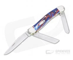 Case Medium Stockman Smooth Patriotic Kirinite Slip Joint Folder 11201