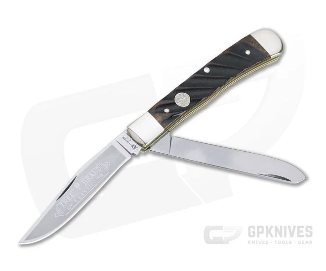 Boker Solingen Trapper Classic Washboard Bone Traditional Slip Joint 112525WBB