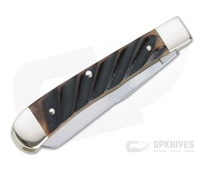 Boker Solingen Trapper Classic Washboard Bone Traditional Slip Joint 112525WBB - Image 2