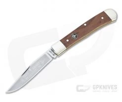 Boker Solingen Trapper Plum Wood Single Blade Slip Joint Folder 112585