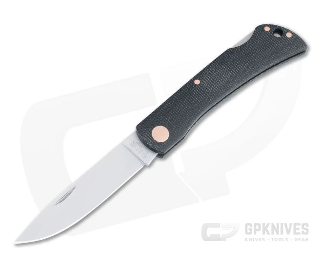 Boker Solingen Rangebuster Blasted N690 Black Micarta Back Lock Folder 112914