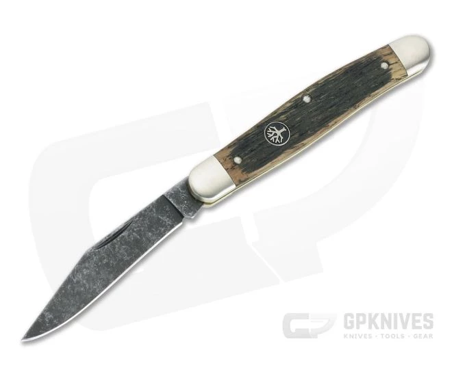 Boker Solingen Stockman Castle Burg Limited Ancient Oak Acid Washed O1 Slip Joint 113985