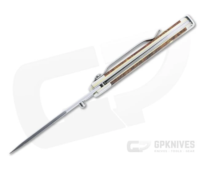 Case Kickstart TrapperLock Smooth Autumn Maple Burl Wood Liner Lock Folder 11544 - Image 3