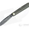 Boker Solingen Barlow Prime EDC Green Canvas Micarta Acid Washed O1 Slip Joint 115942
