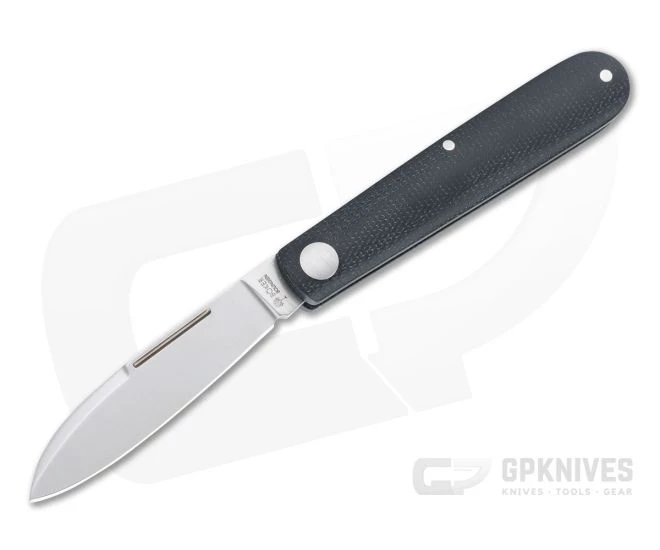 Boker Solingen Barlow Prime EDC Black Canvas Micarta Satin N690 Slip Joint 116942