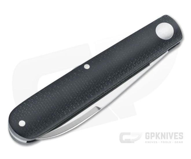 Boker Solingen Barlow Prime EDC Black Canvas Micarta Satin N690 Slip Joint 116942 - Image 2